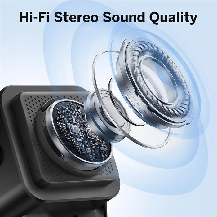 027 Induction Bluetooth-Compatible Speaker RGB Light Charger Station Desktop Phone Stand - Black - 7