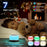203 Portable White Noise Sound Machine Sleep Aid with 7 Colors Night Light Music Player Timer Speaker - 2