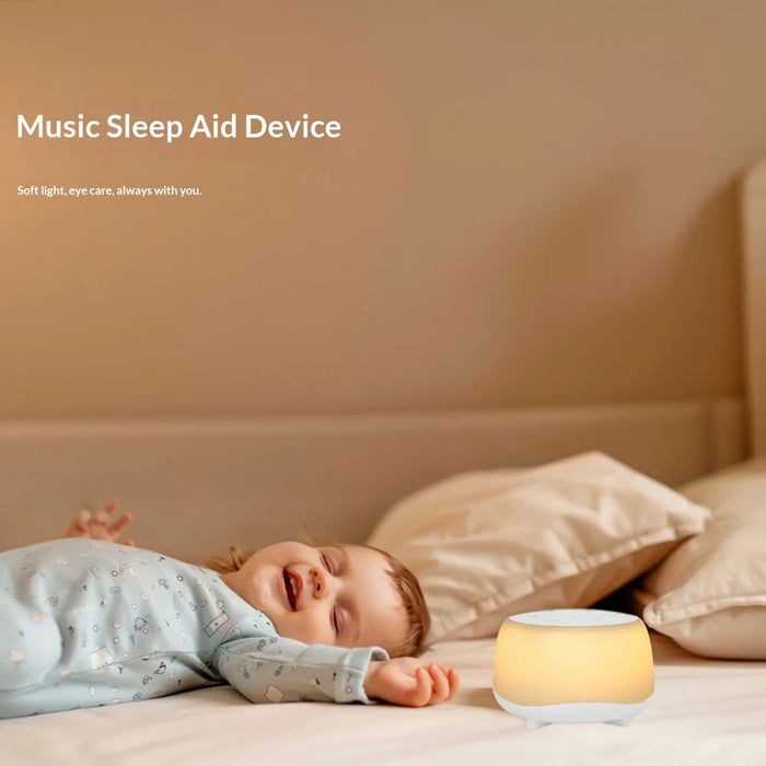 203 Portable White Noise Sound Machine Sleep Aid with 7 Colors Night Light Music Player Timer Speaker - 3