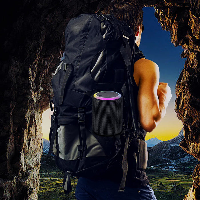 CAANKEI M370 Portable Wireless Bluetooth-compatible Speaker IPX6 Waterproof TWS Stereo Subwoofer - Black - 3