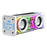 V8 Transparent Mecha Desktop Bluetooth-compatible Speaker 10W Powerful Bass Portable Soundbar with RGB Light - White - 1