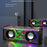 V8 Transparent Mecha Desktop Bluetooth-compatible Speaker 10W Powerful Bass Portable Soundbar with RGB Light - White - 4