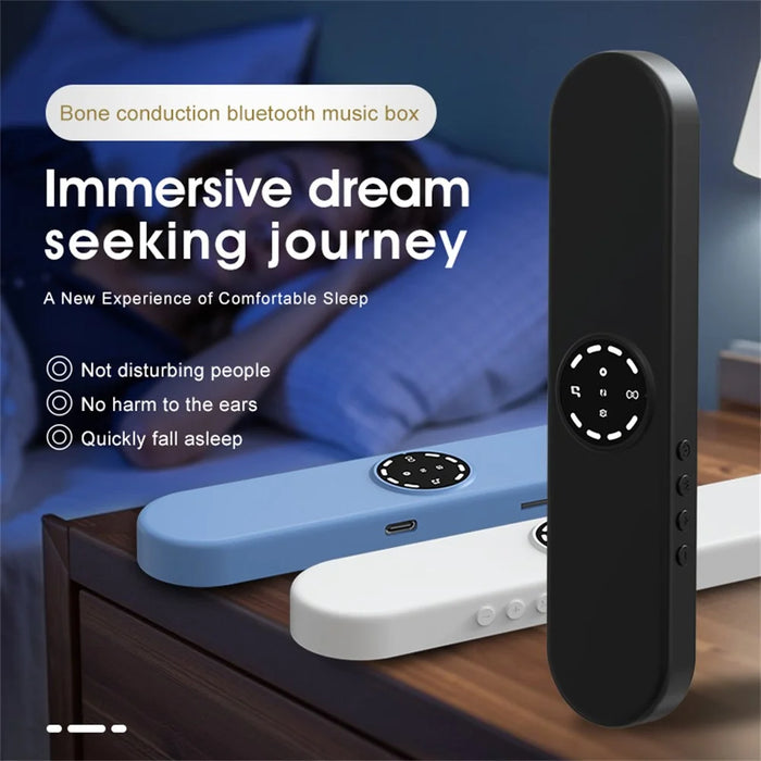 SMB-16 Bone Conduction Sleep Aid Bluetooth-compatible Speaker White Noise Sound Machine Under Pillow Speaker - Black - 3