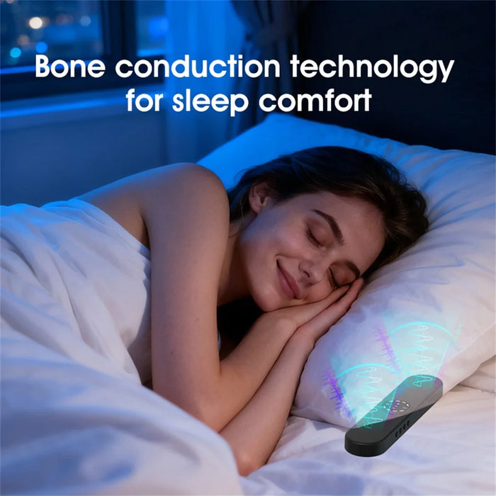 SMB-16 Bone Conduction Sleep Aid Bluetooth-compatible Speaker White Noise Sound Machine Under Pillow Speaker - Black - 4
