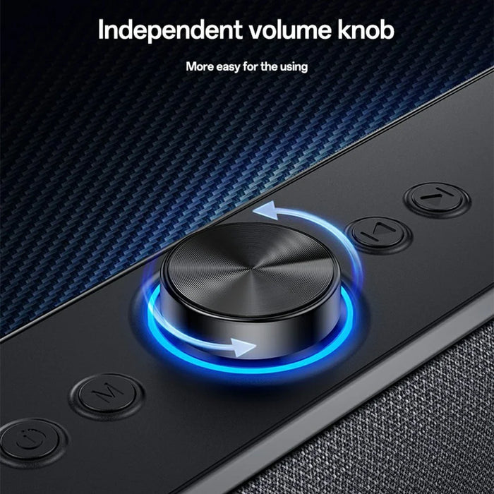 YESIDO YSW42 Wireless Bluetooth-compatible Speaker HiFi Sound Portable 20W Desktop Soundbar Support TF Card - Black - 2