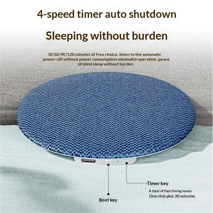X5PRO Ultra Thin Pillow Disc Sleep Speaker Wireless Bluetooth-Compatible Speaker Bedside Sound Disc - Sapphire - 6