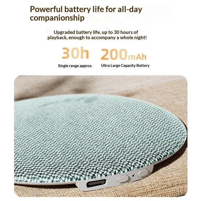 X5PRO Ultra Thin Pillow Disc Sleep Speaker Wireless Bluetooth-Compatible Speaker Bedside Sound Disc - Sapphire - 7