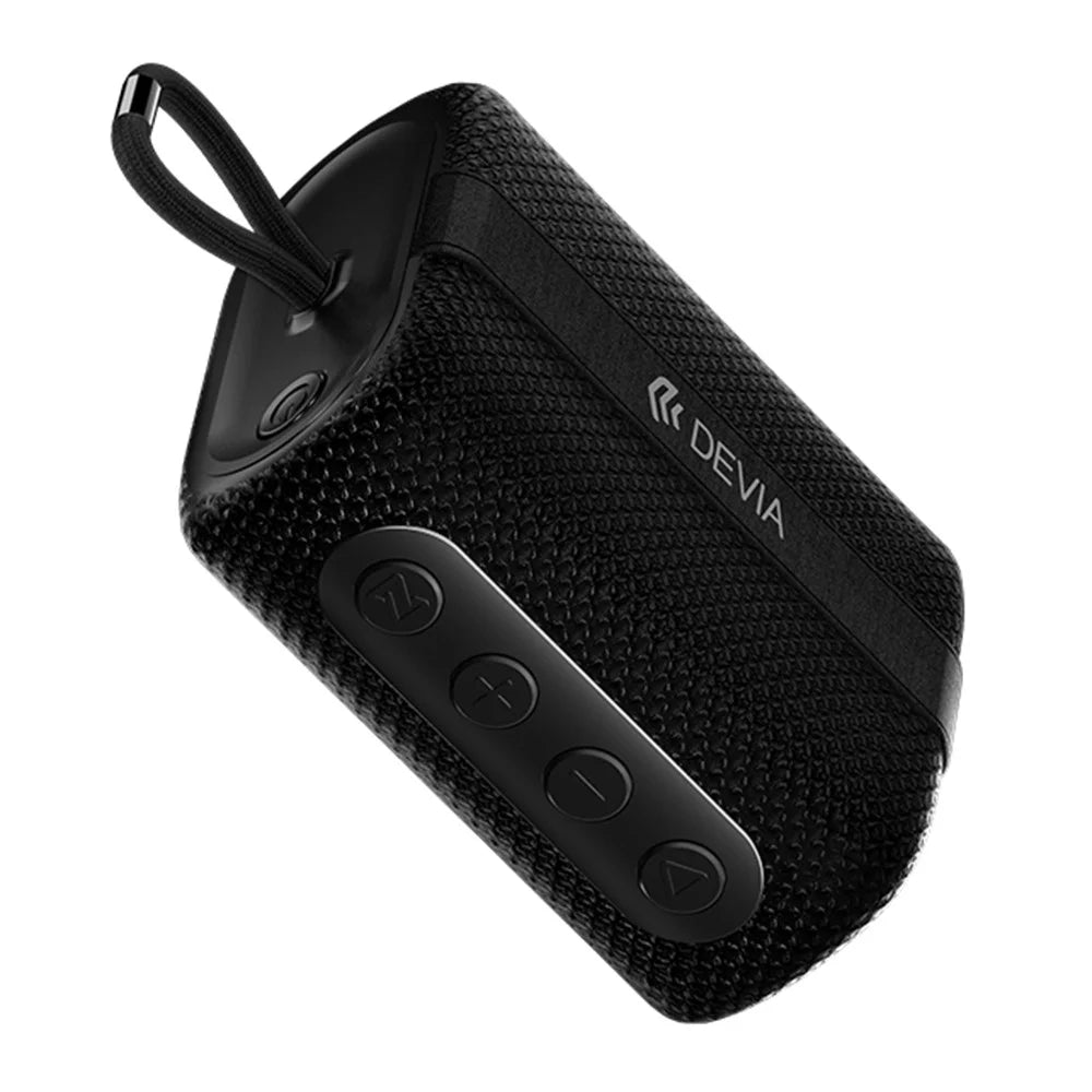 DEVIA EM503 Star Series O-A2 Portable Bluetooth-Compatible Speaker with Lanyard HiFi Sound Speaker - Black - 1