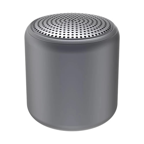 Mini Portable TWS Bluetooth-compatible Wireless Stereo Sound Macaroon Round Speaker - Titanium Grey - 1