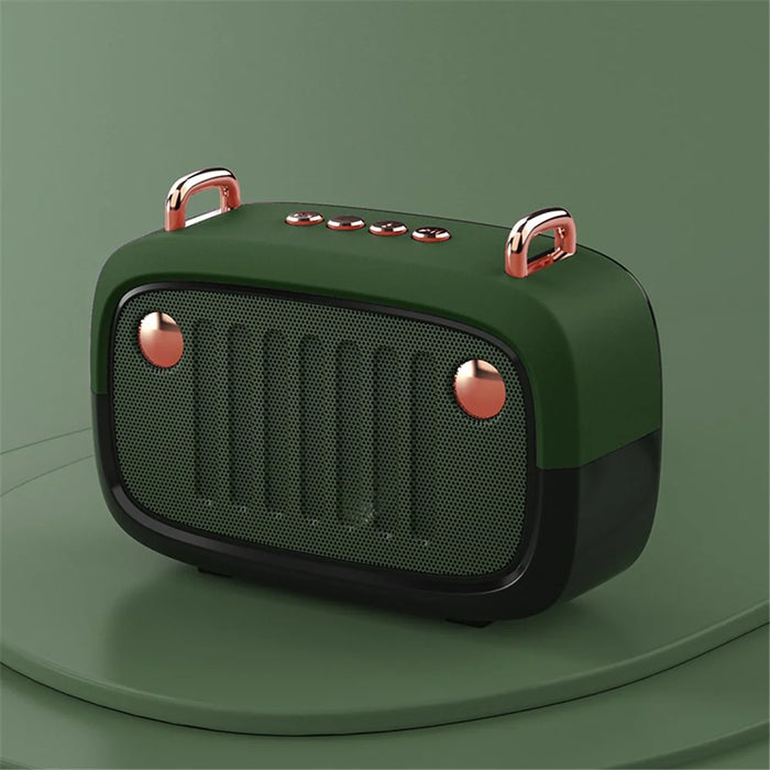 BS32D Wireless Bluetooth-compatible Speaker Cartoon Design Bass Outdoor Portable Mini Speaker - Green - 1