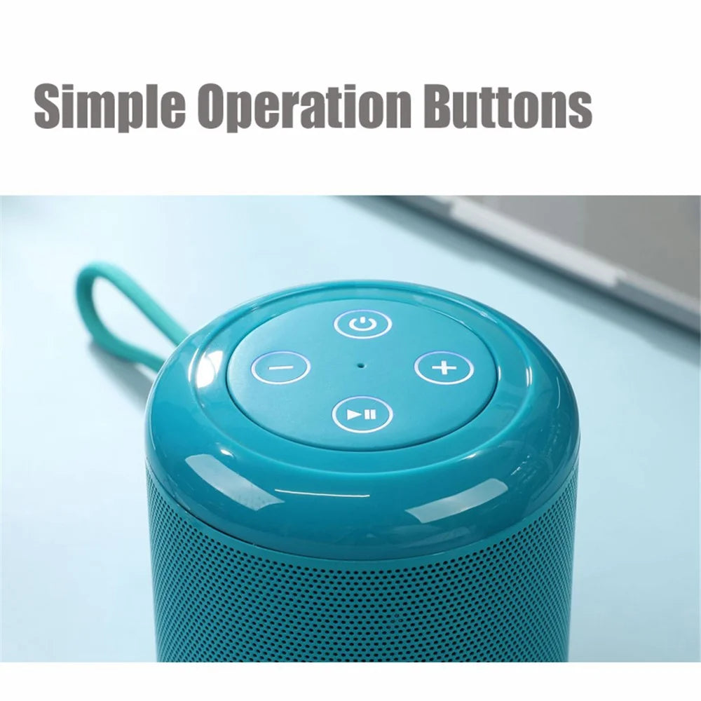 T&G TG519 TWS Bluetooth-compatible Speaker FM Radio Loudspeaker Support TF Card 3.5mm AUX U Disk - Black - 7