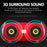 T&G TG187 Wireless Bluetooth-compatible Speaker Waterproof FM TF Stereo Subwoofer with Shoulder Strap (CE Certificated) - Red - 4