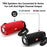 T&G TG187 Wireless Bluetooth-compatible Speaker Waterproof FM TF Stereo Subwoofer with Shoulder Strap (CE Certificated) - Red - 7