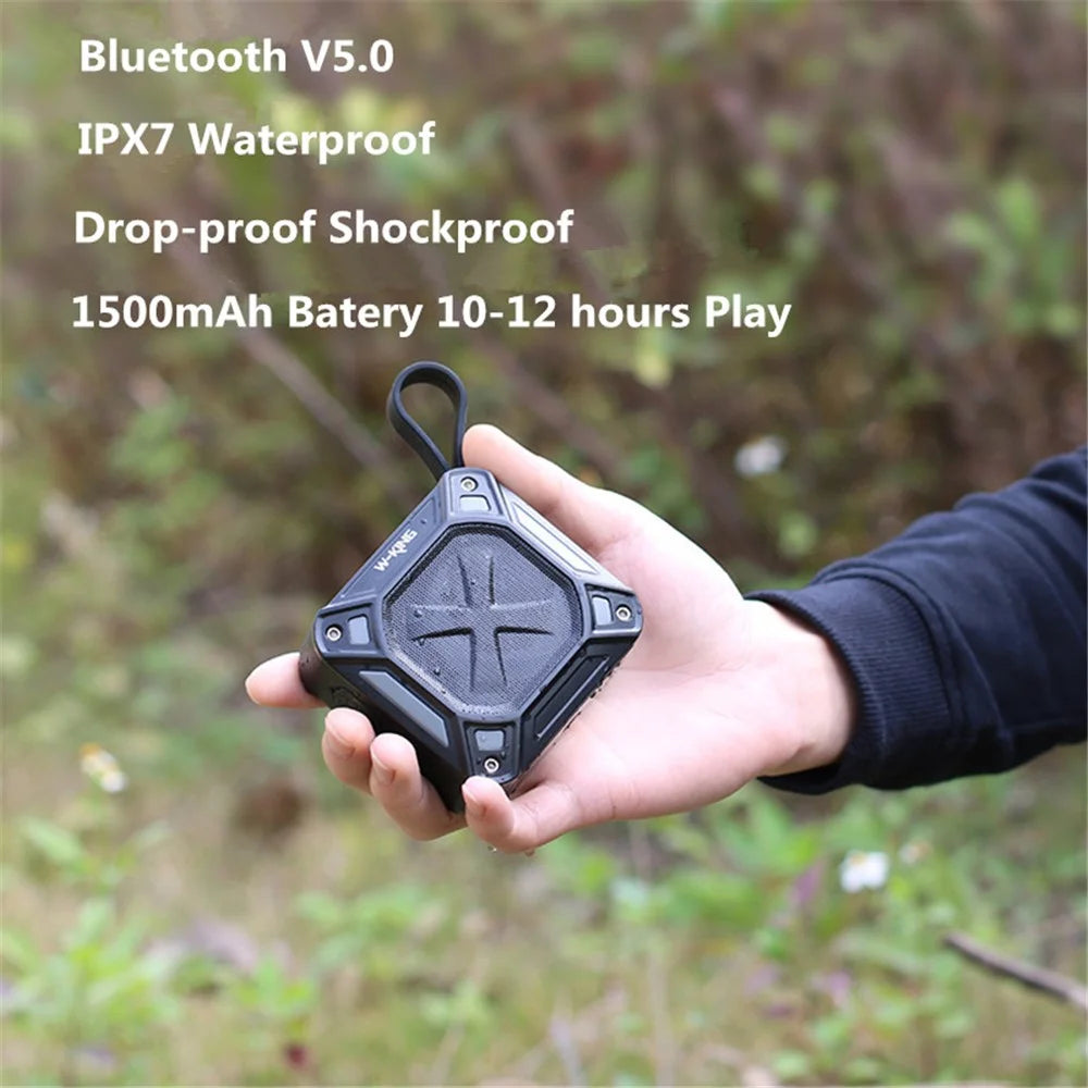 W-KING S6 Portable Bluetooth-compatible Speaker TF Card FM Radio Outdoor Waterproof Wireless Music Subwoofer - 3