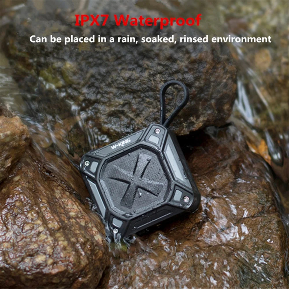 W-KING S6 Portable Bluetooth-compatible Speaker TF Card FM Radio Outdoor Waterproof Wireless Music Subwoofer - 5