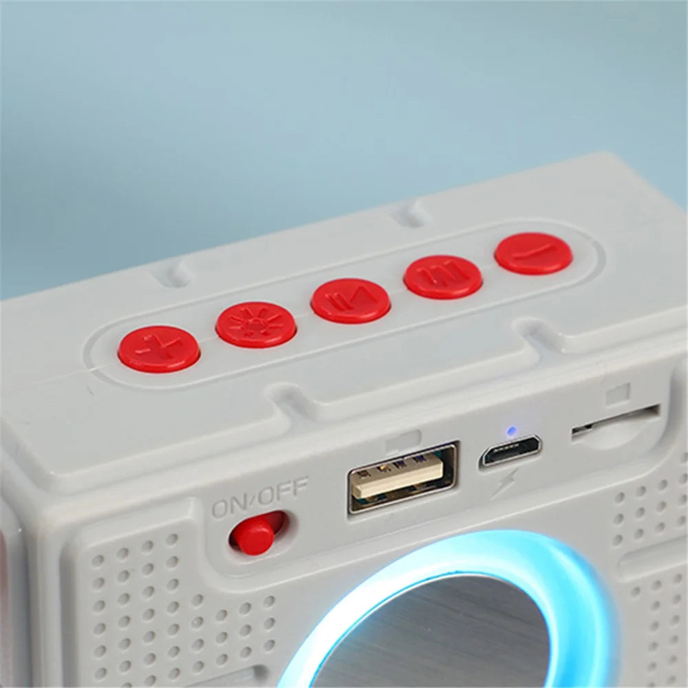 T&G TG311 Portable Bluetooth-compatible Speaker TF Card U-Disk FM Outdoor Waterproof Wireless Subwoofer with LED Light (CE Certificated) - Red - 4