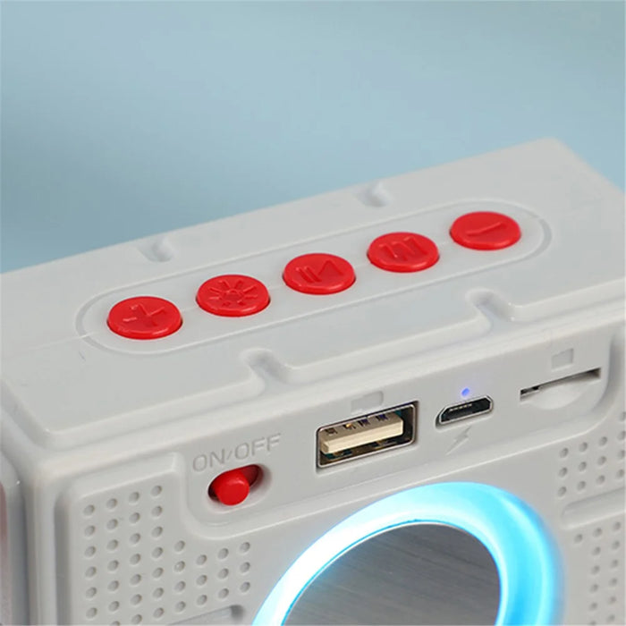 T&G TG311 Portable Bluetooth-compatible Speaker TF Card U-Disk FM Outdoor Waterproof Wireless Subwoofer with LED Light (CE Certificated) - Red - 4