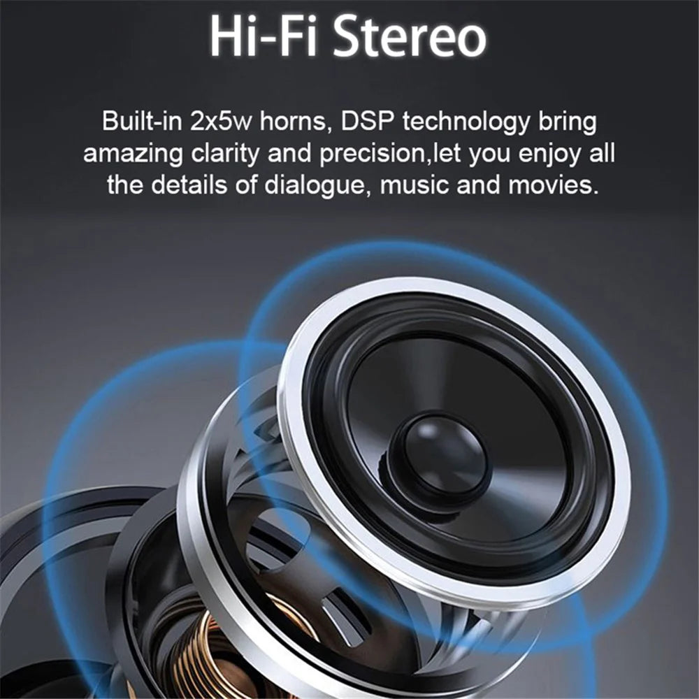 T&G TG192 Portable Outdoor Bluetooth-compatible Speaker TF Card U-Disk FM Wireless Subwoofer with Colorful Flashing LED Light - Black - 5