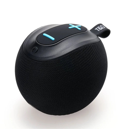 T&G TG623 Portable Wireless Speaker Outdoor Waterproof Bluetooth-compatible FM TF TWS Stereo Music Subwoofer (CE Certificated) - Black - 1