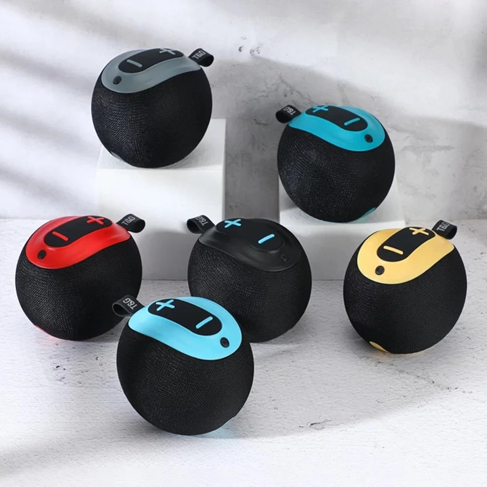 T&G TG623 Portable Wireless Speaker Outdoor Waterproof Bluetooth-compatible FM TF TWS Stereo Music Subwoofer (CE Certificated) - Black - 7