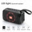 T&G TG193 Sports Bluetooth-compatible Speaker LED Light Wireless Loudspeaker Waterproof Portable Outdoor Subwoofer Boombox (CE Certificated) - Black - 3