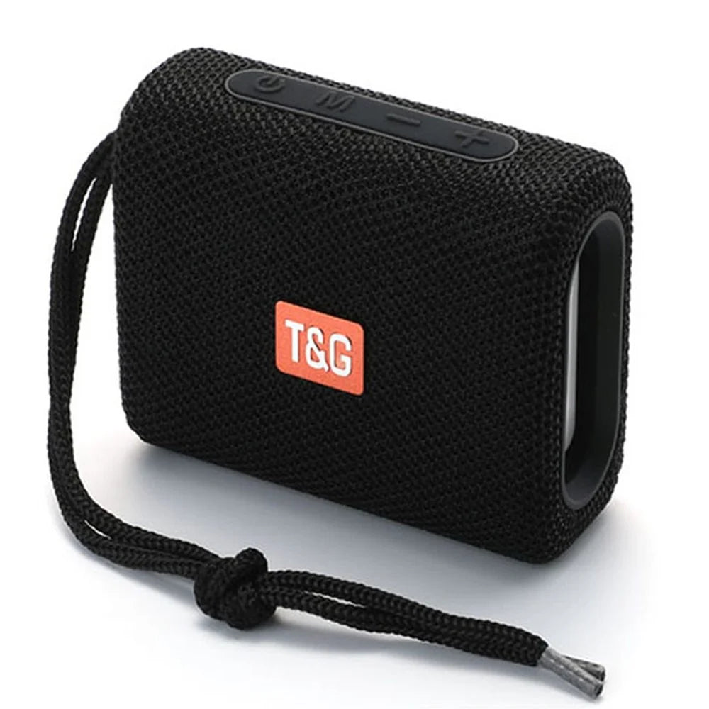T&G TG313 Portable Bluetooth-compatible Speaker Wireless Bass Subwoofer Waterproof Outdoor Boombox Stereo Loudspeaker (CE Certificated) - Black - 1