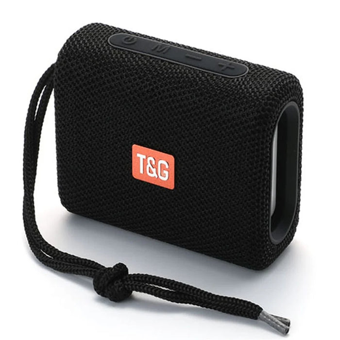 T&G TG313 Portable Bluetooth-compatible Speaker Wireless Bass Subwoofer Waterproof Outdoor Boombox Stereo Loudspeaker (CE Certificated) - Black - 1