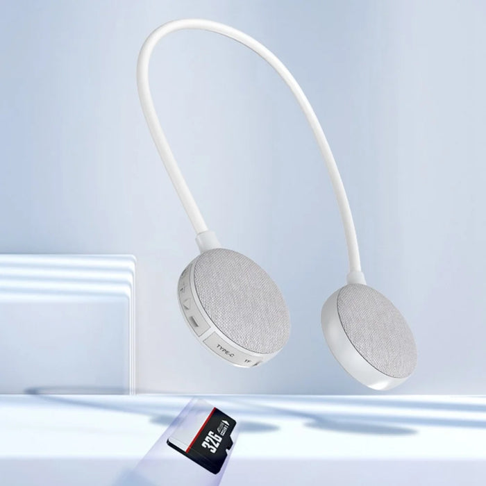 EBS-906 Portable Bluetooth-compatible Neck Hanging Speaker Stereo Hands-free Calling Music Soundbox - Grey - 5