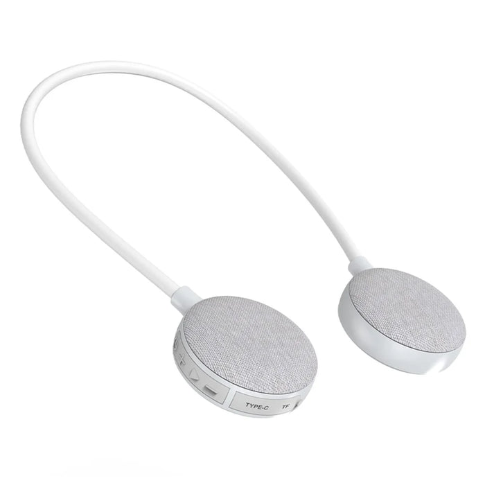 EBS-906 Portable Bluetooth-compatible Neck Hanging Speaker Stereo Hands-free Calling Music Soundbox - Grey - 7