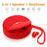 TG808 2-in-1 TWS Wireless Speaker Bluetooth-compatible Earphone Stereo Sound Subwoofer Supports Hands-free Call / TF Card Playback / FM - Black - 7