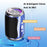 D16 Voice Control FM Radio Bluetooth-compatible Speaker Portable Outdoor Wireless Music Subwoofer Support TF Card / U-disk (without Light) - Blue - 5