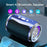 D16 Voice Control FM Radio Bluetooth-compatible Speaker Portable Outdoor Wireless Music Subwoofer Support TF Card / U-disk (without Light) - Blue - 6