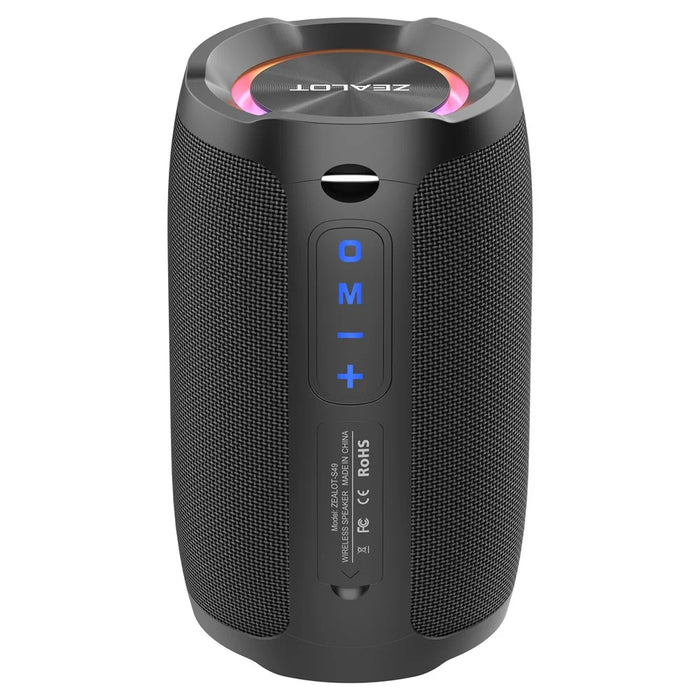 ZEALOT S49 Portable Rechargeable Bluetooth-compatible Speaker 20W Waterproof Heavy Bass Wireless Music Subwoofer - 1