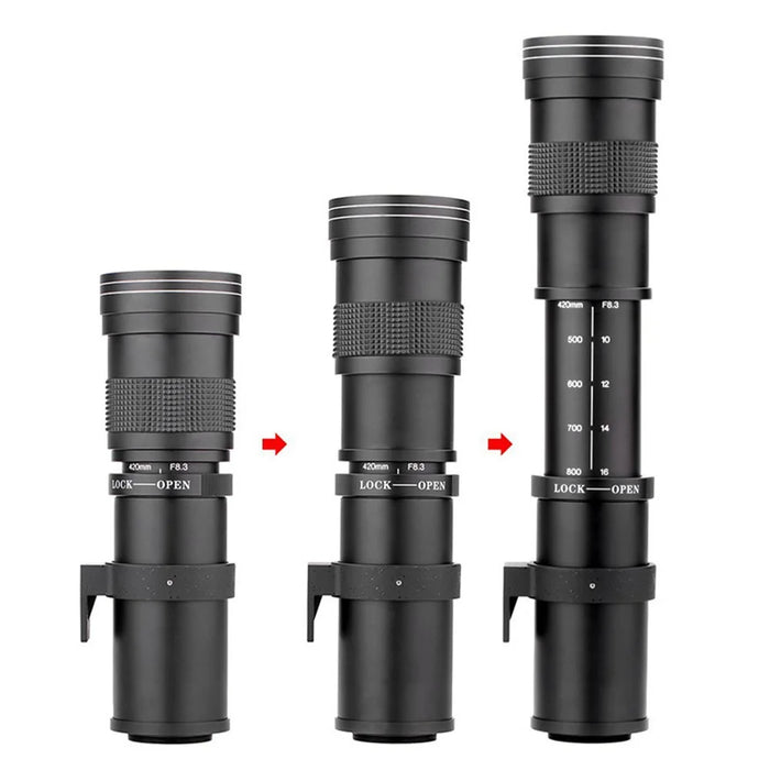 420-800mm F / 8.3-16 Telephoto Lens Camera Zoom Lenses for Canon, Sony, Minolta, Nikon - 3