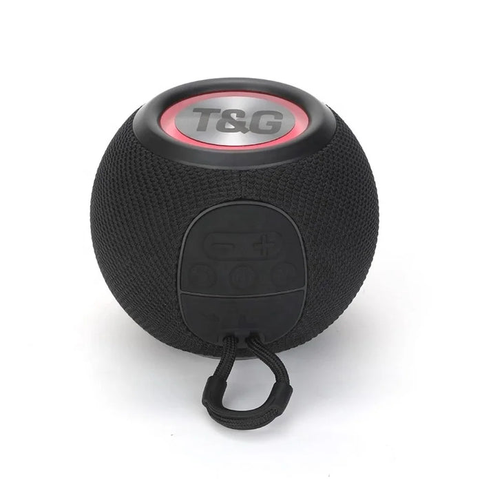 T&G TG337 Portable Speaker Wireless Bluetooth-compatible 3D Stereo Subwoofer Waterproof Outdoor Loudspeaker with Lanyard - Black - 2