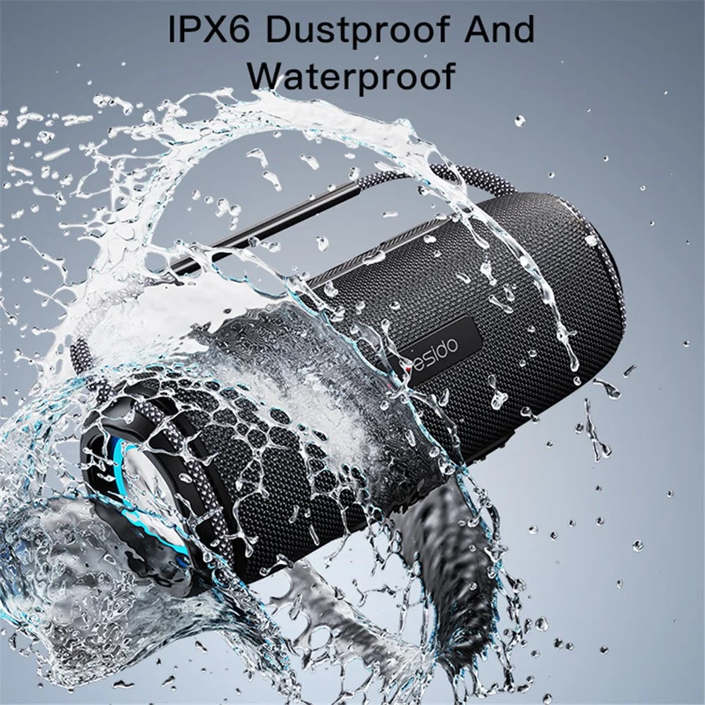 YESIDO YSW-11 Wireless Bluetooth-compatible Speaker for Home, Outdoor Portable Subwoofer Speaker - 5