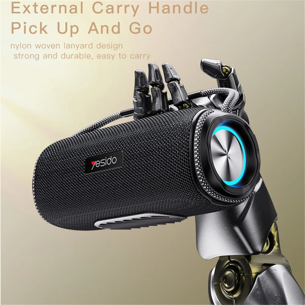 YESIDO YSW-11 Wireless Bluetooth-compatible Speaker for Home, Outdoor Portable Subwoofer Speaker - 6