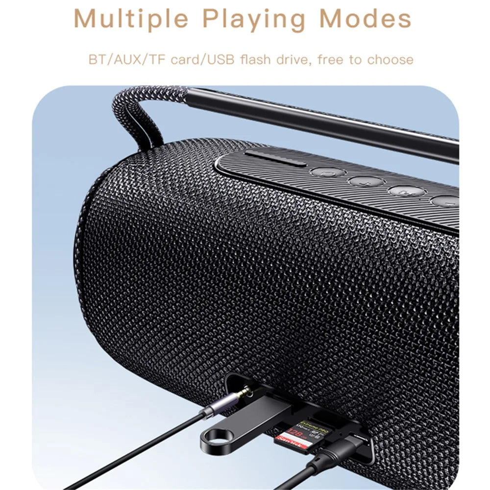 YESIDO YSW-11 Wireless Bluetooth-compatible Speaker for Home, Outdoor Portable Subwoofer Speaker - 7