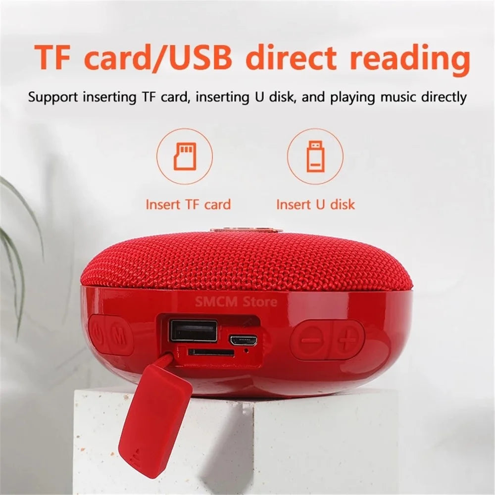 T&G TG352 Portable Rechargeable Bluetooth-compatible Speaker Outdoor Cycling TWS Wireless Stereo Subwoofer - Grey - 3
