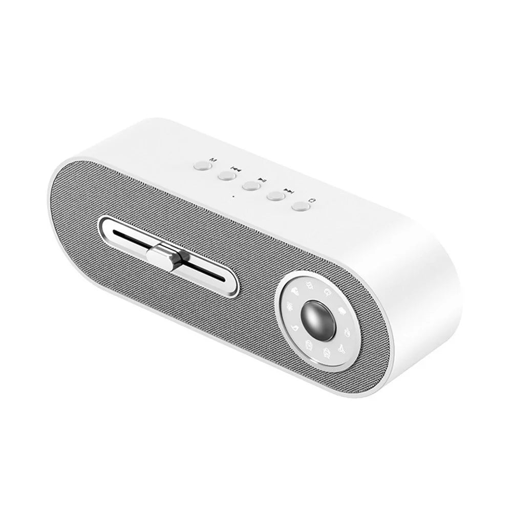 JY-78 White Noise Sleep Bluetooth-compatible Speaker Subwoofer Indoor Portable Wireless Speakers Support Memory Card, U Disk - White - 1