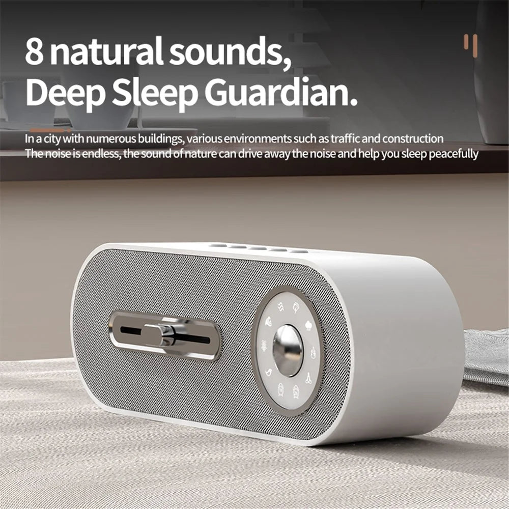 JY-78 White Noise Sleep Bluetooth-compatible Speaker Subwoofer Indoor Portable Wireless Speakers Support Memory Card, U Disk - White - 2