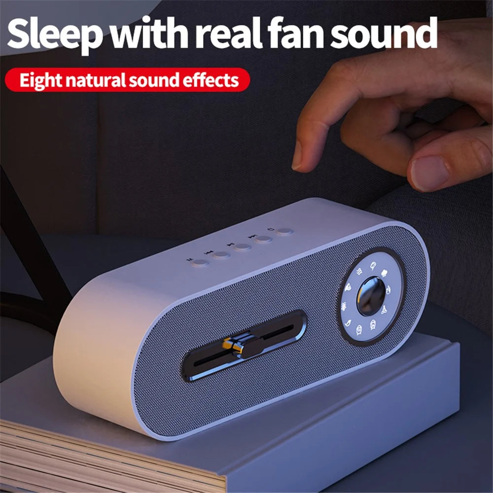 JY-78 White Noise Sleep Bluetooth-compatible Speaker Subwoofer Indoor Portable Wireless Speakers Support Memory Card, U Disk - White - 5