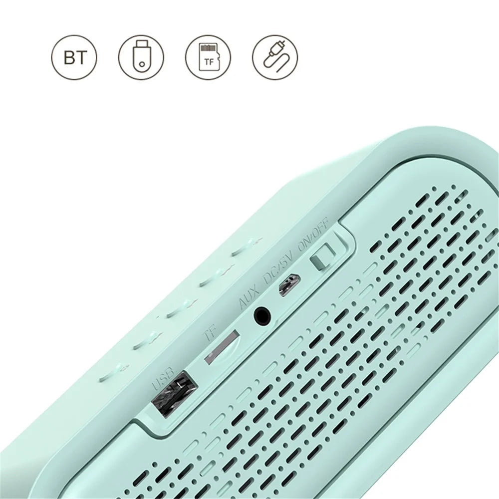 JY-78 White Noise Sleep Bluetooth-compatible Speaker Subwoofer Indoor Portable Wireless Speakers Support Memory Card, U Disk - White - 7