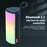 T&G TG357 Portable Wireless Bluetooth-compatible Speaker Outdoor TWS Stereo Subwoofer with RGB Light - Red - 3