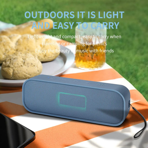 CYBORIS S2 IPX6 Waterproof Outdoor Loudspeaker Portable Wireless Bluetooth-compatible Speaker - Blue - 2