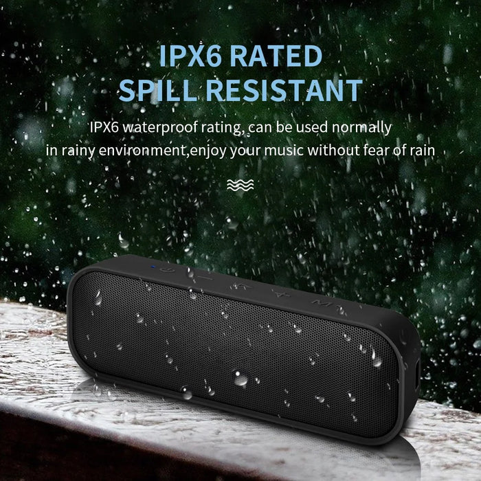 CYBORIS S2 IPX6 Waterproof Outdoor Loudspeaker Portable Wireless Bluetooth-compatible Speaker - Blue - 6