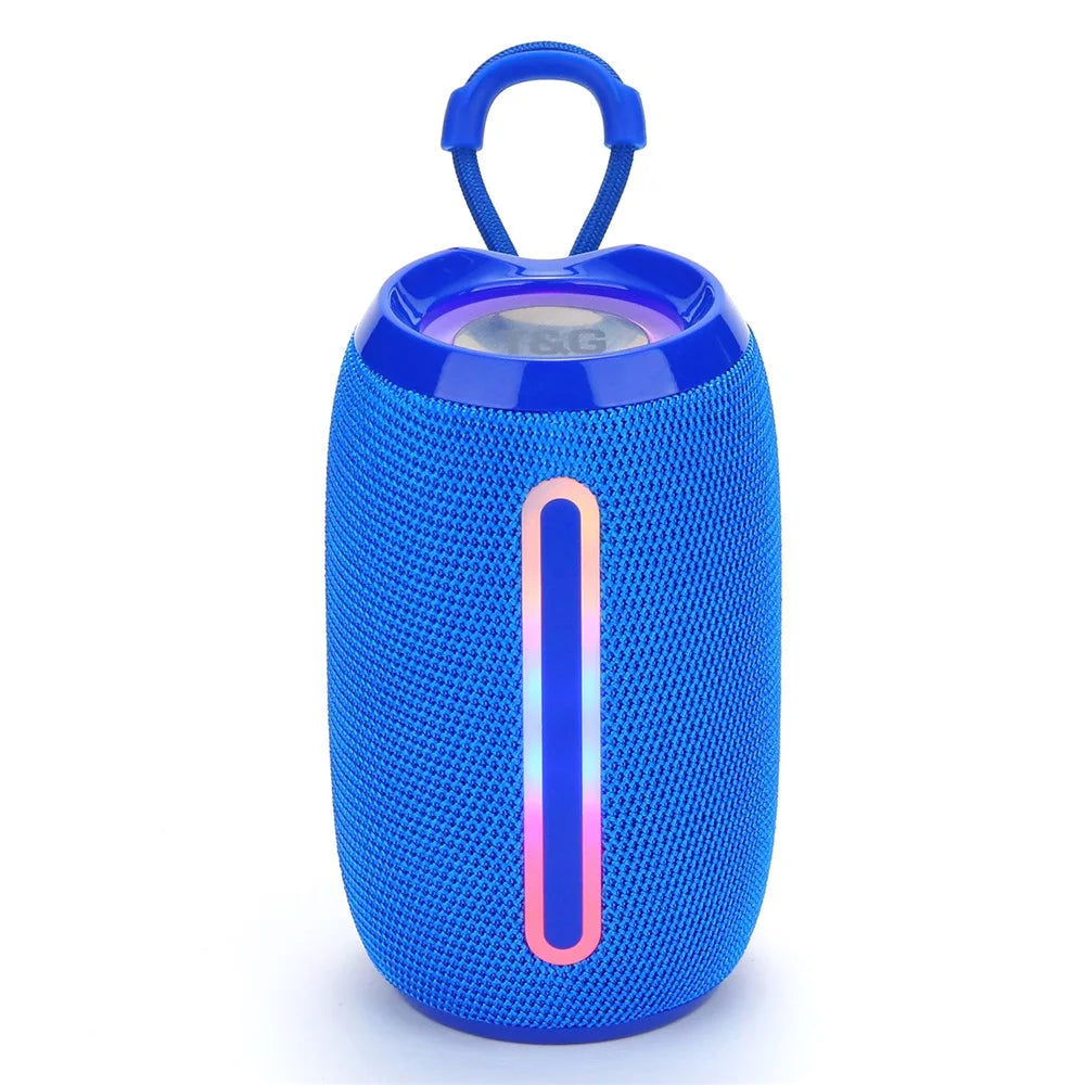 T&G TG653 TWS Portable Bluetooth-compatible Speaker LED Light Outdoor Wireless Stereo Subwoofer - Blue - 1