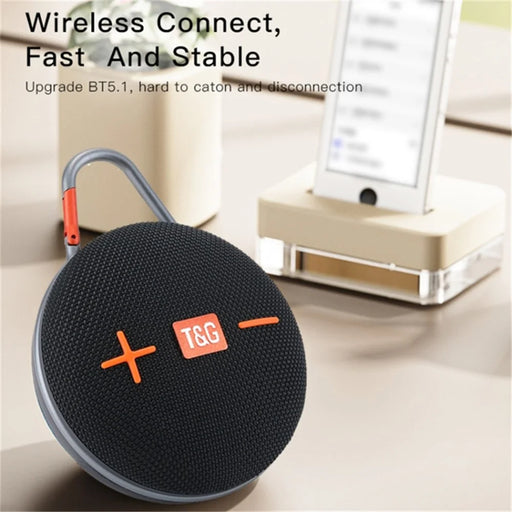 T&G TG648 Portable Bluetooth-compatible Speaker Outdoor TWS Wireless Stereo Subwoofer with LED Flashlight - Black - 2