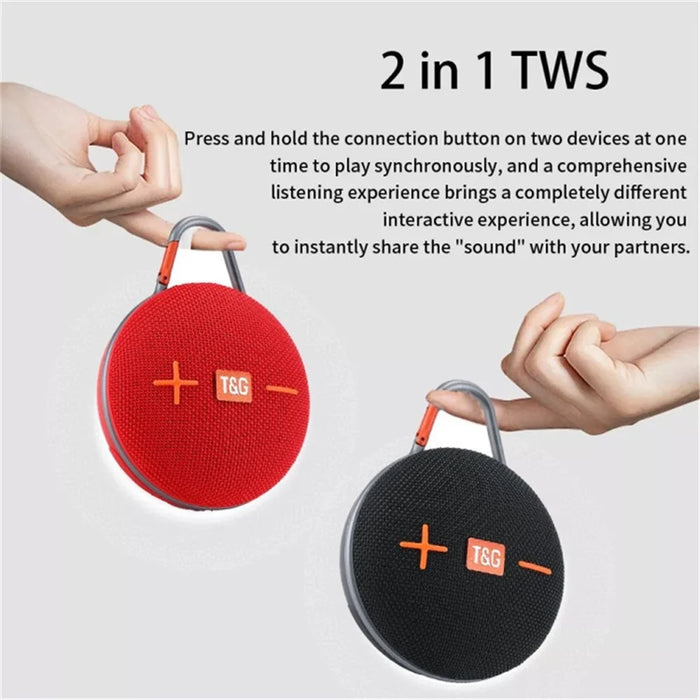 T&G TG648 Portable Bluetooth-compatible Speaker Outdoor TWS Wireless Stereo Subwoofer with LED Flashlight - Black - 5