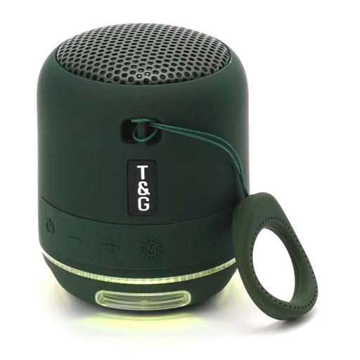T&G TG294 Portable LED Light TWS Bluetooth-compatible Speaker Outdoor Wireless Stereo Music Subwoofer - Green - 1